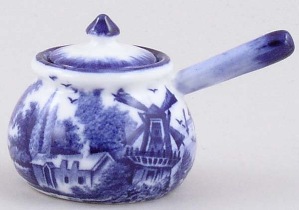 Miniature Covered Handled Pot c1900